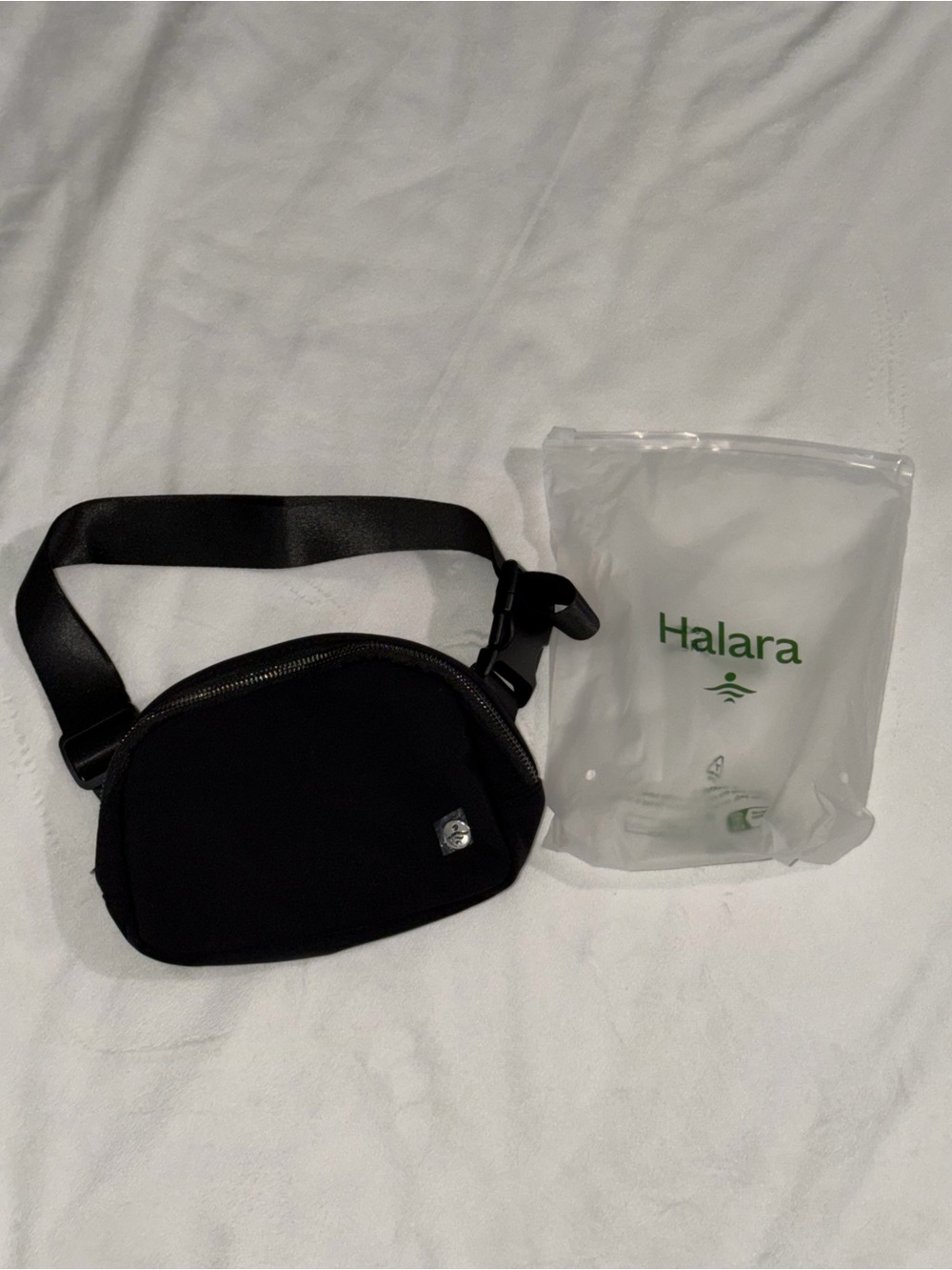 New Halara Black Crossbody Belt Bag